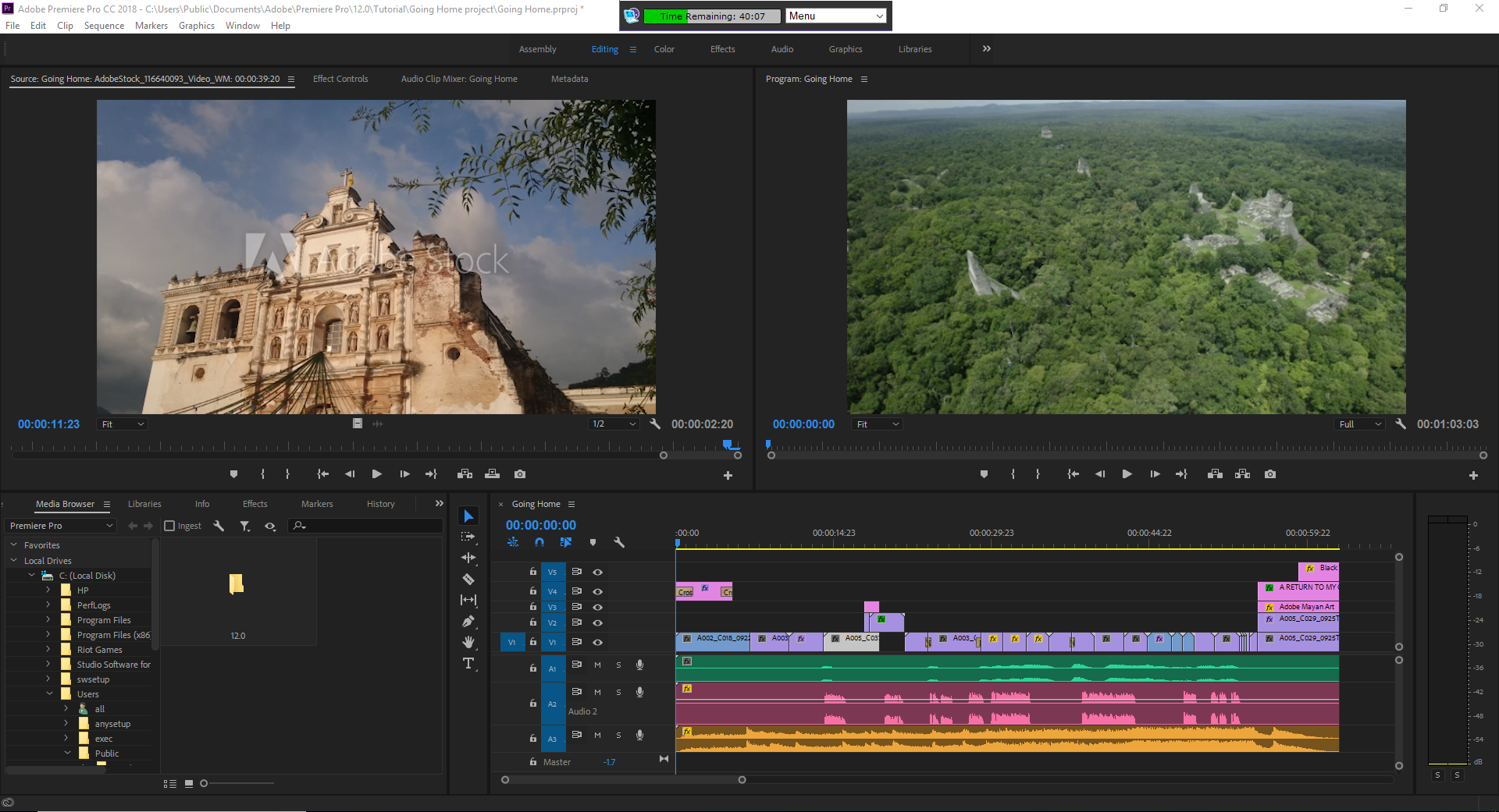 adobe premiere video editing windows 10